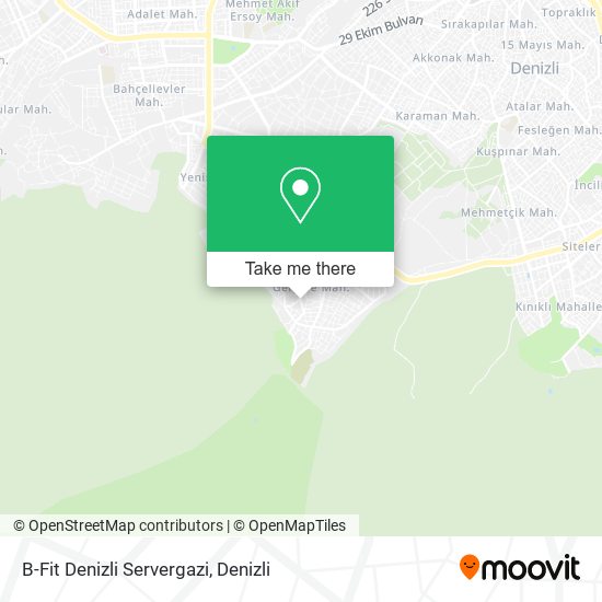 B-Fit Denizli Servergazi map