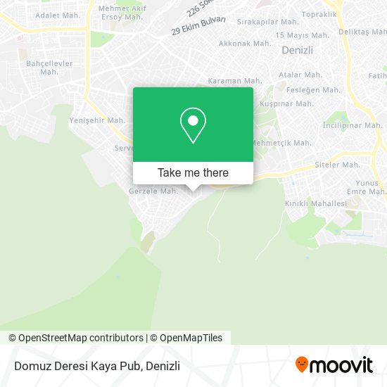 Domuz Deresi Kaya Pub map