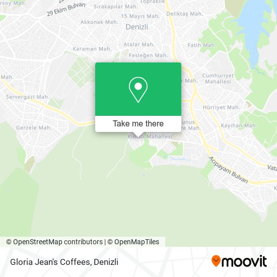 Gloria Jean's Coffees map