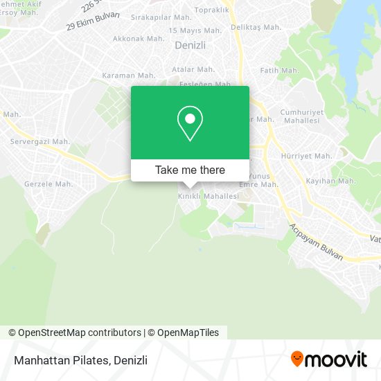 Manhattan Pilates map