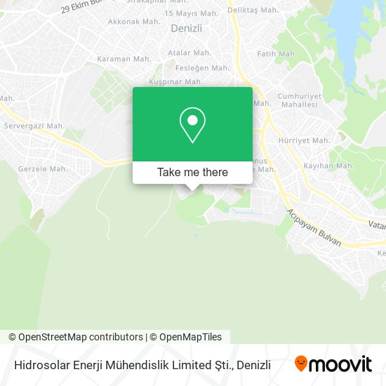 Hidrosolar Enerji Mühendislik Limited Şti. map