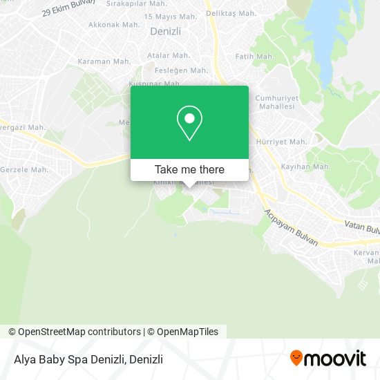 Alya Baby Spa Denizli map