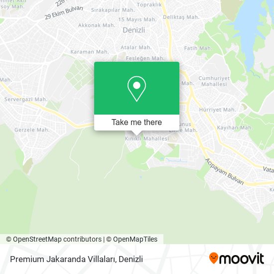Premium Jakaranda Villaları map