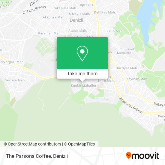 The Parsons Coffee map