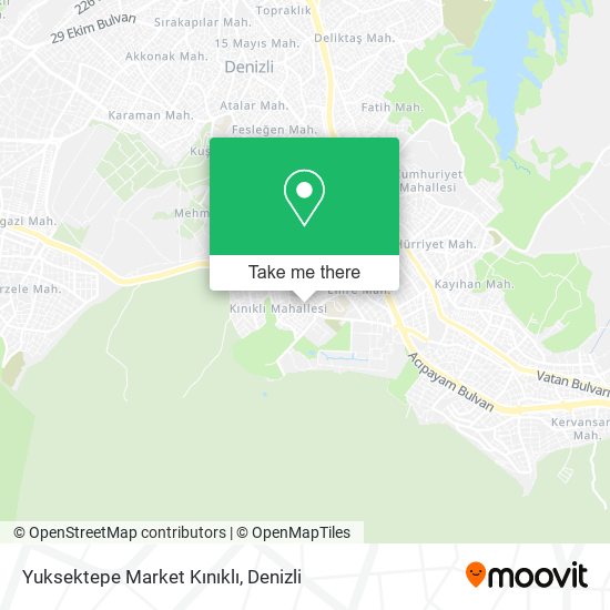 Yuksektepe Market Kınıklı map