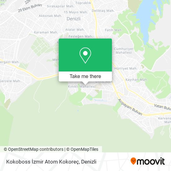 Kokoboss İzmir Atom Kokoreç map