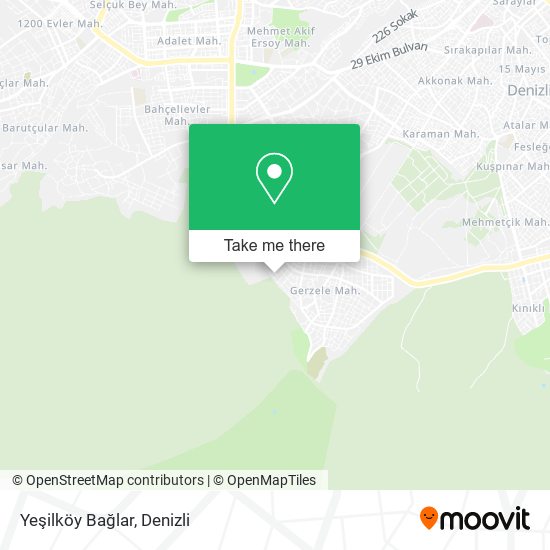 Yeşilköy Bağlar map