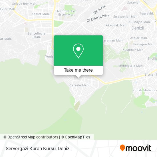 Servergazi Kuran Kursu map