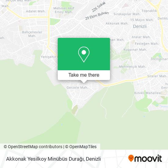 Akkonak Yesilkoy Minübüs Durağı map