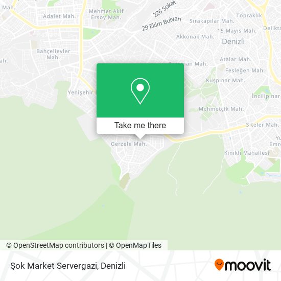 Şok Market Servergazi map