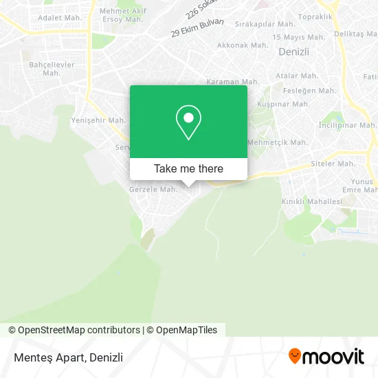 Menteş Apart map