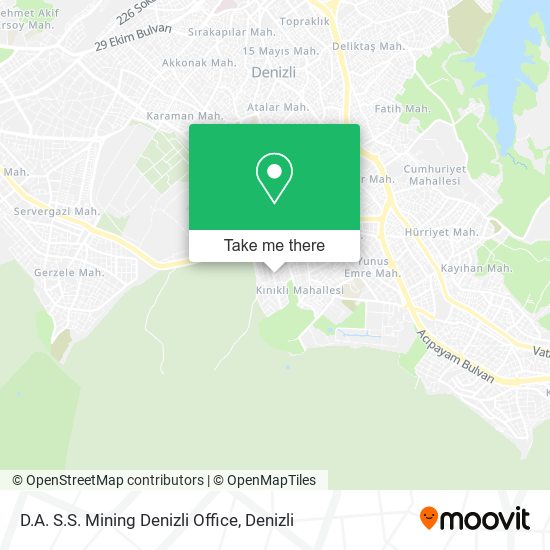 D.A. S.S. Mining Denizli Office map