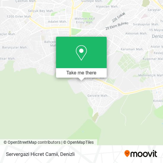 Servergazi Hicret Camii map