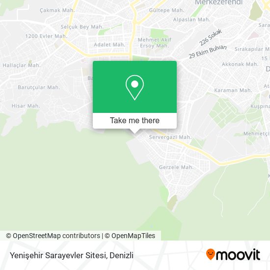 Yenişehir Sarayevler Sitesi map