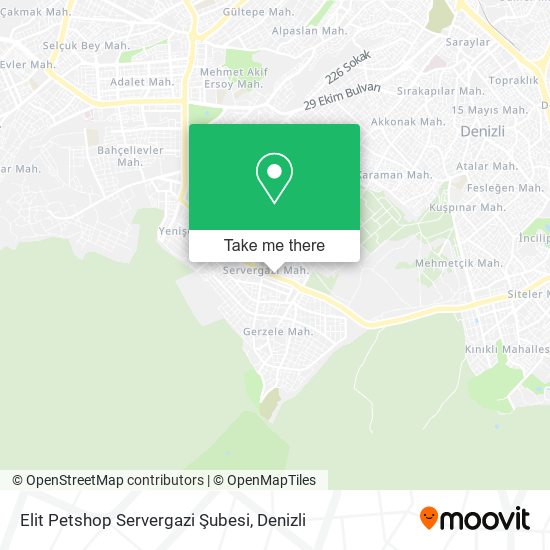 Elit Petshop Servergazi Şubesi map