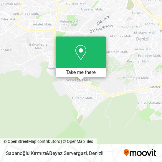 Sabanoğlu Kırmızı&Beyaz Servergazi map