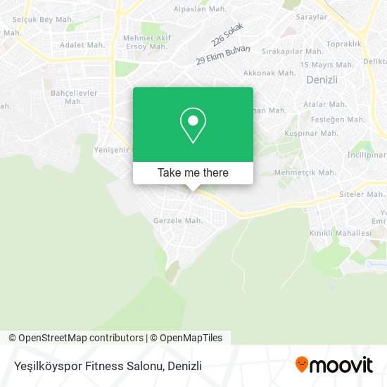 Yeşilköyspor Fitness Salonu map