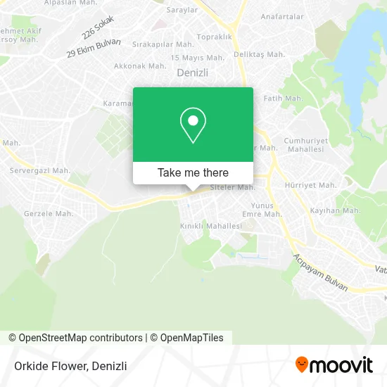 Orkide Flower map