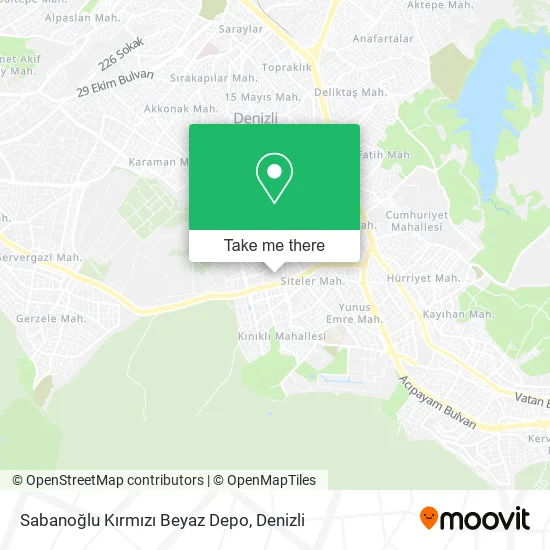 Sabanoğlu Kırmızı Beyaz Depo map