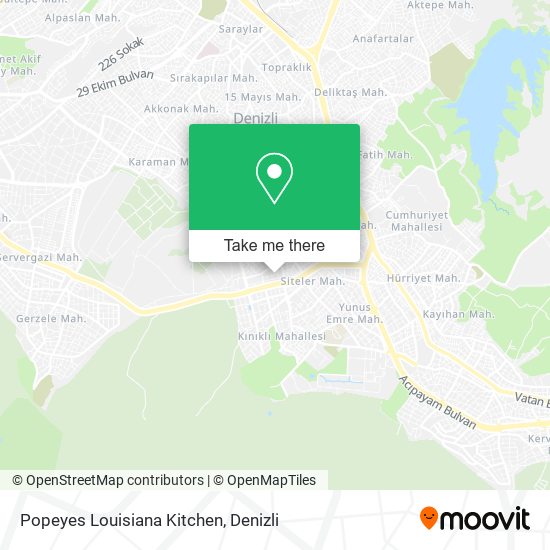 Popeyes Louisiana Kitchen map