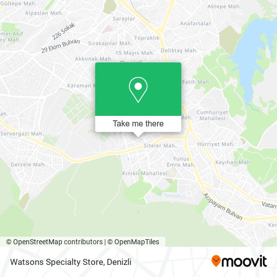 Watsons Specialty Store map