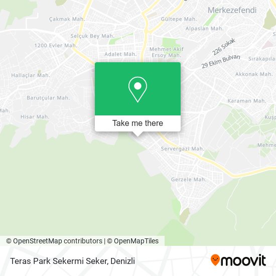 Teras Park Sekermi Seker map