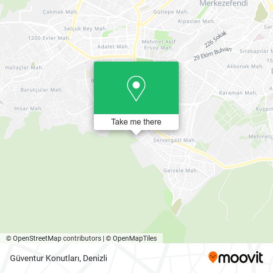 Güventur Konutları map