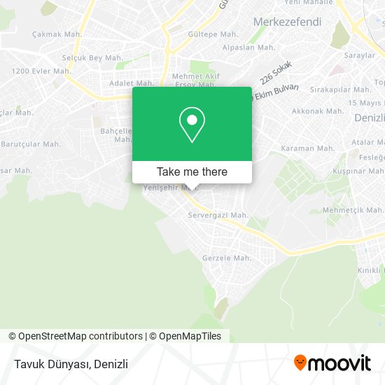 Tavuk Dünyası map