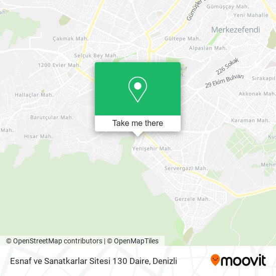 Esnaf ve Sanatkarlar Sitesi 130 Daire map