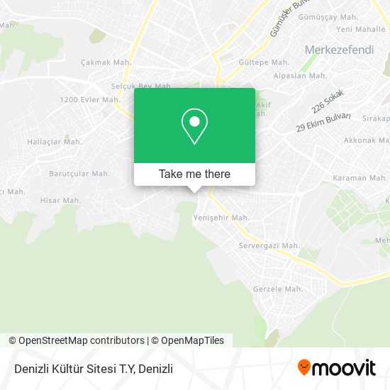 Denizli Kültür Sitesi T.Y map