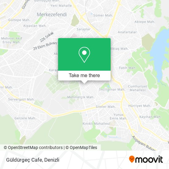 Güldürgeç Cafe map
