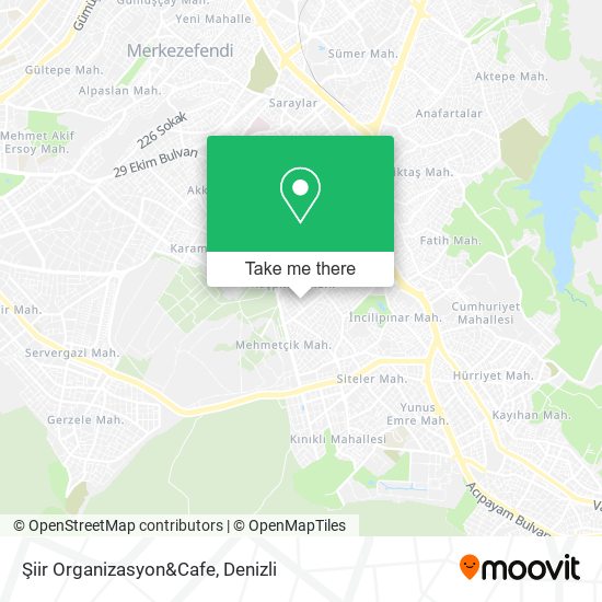 Şiir Organizasyon&Cafe map