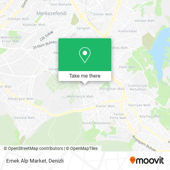 Emek Alp Market map