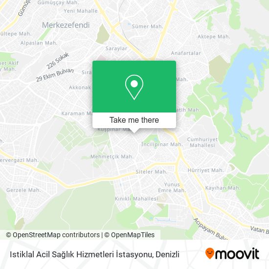 Istiklal Acil Sağlık Hizmetleri İstasyonu map