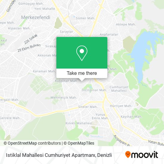 Istiklal Mahallesi Cumhuriyet Apartmanı map