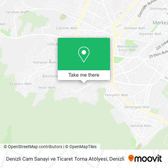 Denizli Cam Sanayi ve Ticaret Torna Atölyesi map