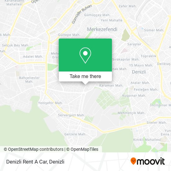 Denizli Rent A Car map