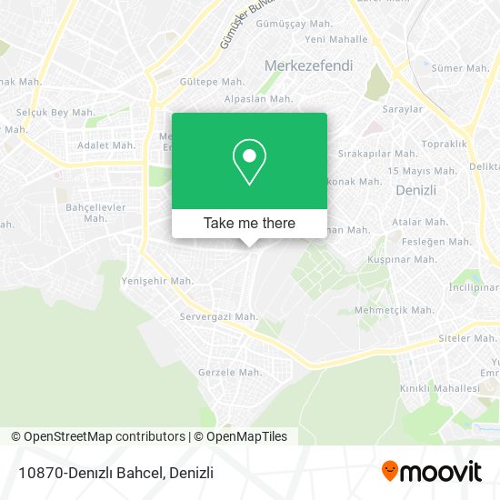 10870-Denızlı Bahcel map