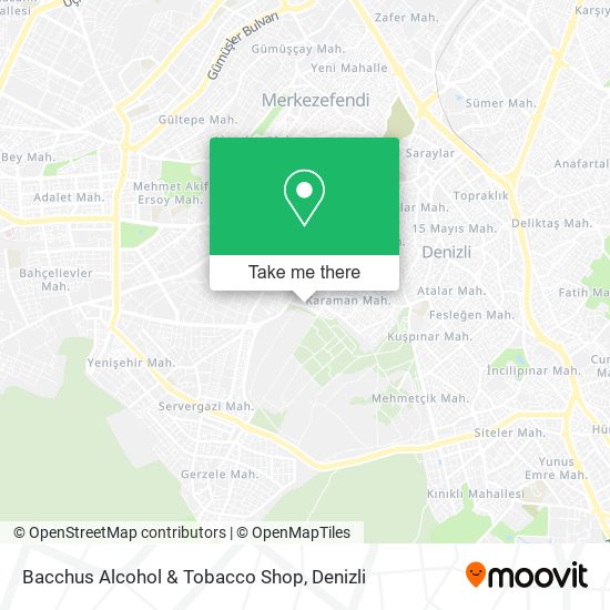 Bacchus Alcohol & Tobacco Shop map