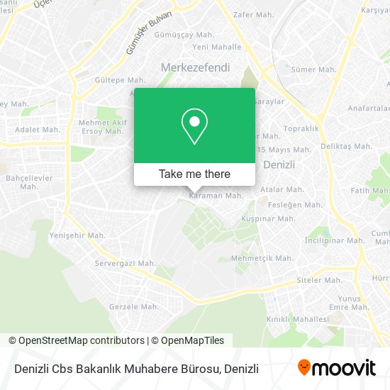 Denizli Cbs Bakanlık Muhabere Bürosu map