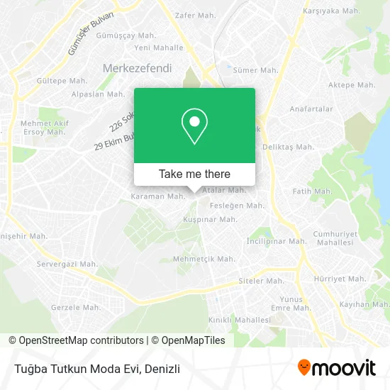 Tuğba Tutkun Moda Evi map