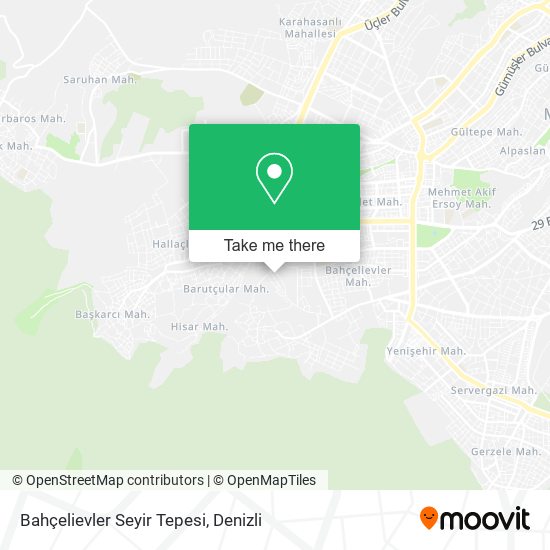 Bahçelievler Seyir Tepesi map