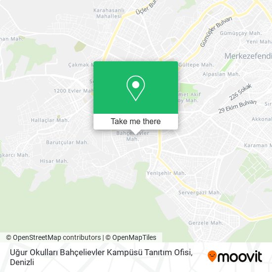 Uğur Okulları Bahçelievler Kampüsü Tanıtım Ofisi map