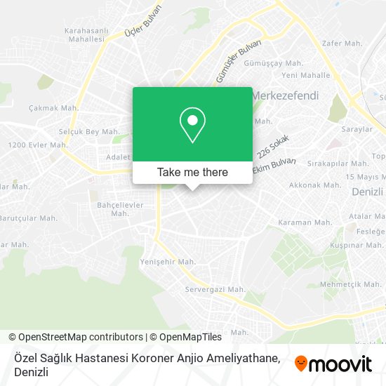 Özel Sağlık Hastanesi Koroner Anjio Ameliyathane map