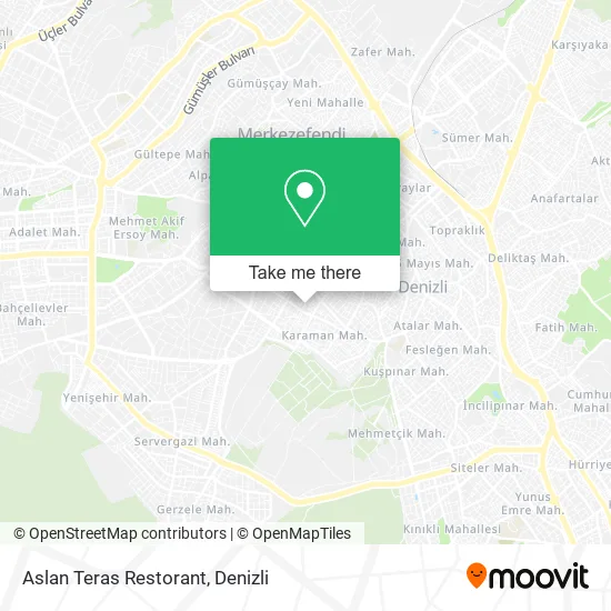 Aslan Teras Restorant map