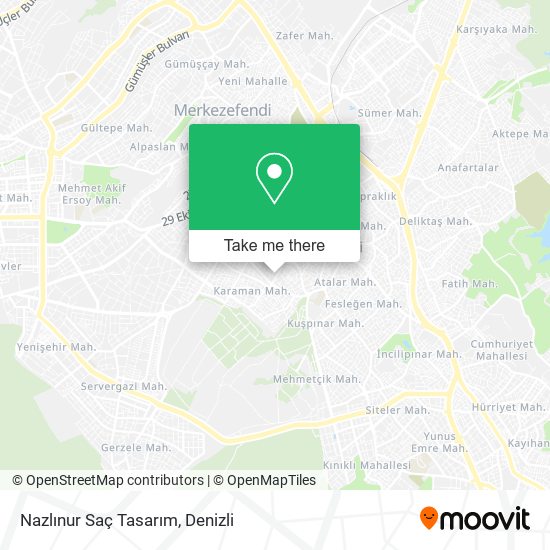 Nazlınur Saç Tasarım map