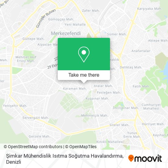 Şimkar Mühendislik Isıtma Soğutma Havalandırma map