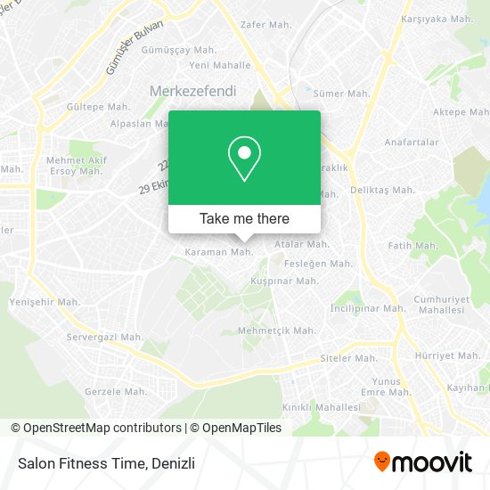 Salon Fitness Time map