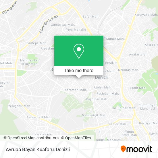 Avrupa Bayan Kuaförü map
