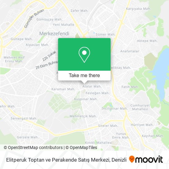 Elitperuk Toptan ve Perakende Satış Merkezi map